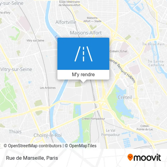 Rue de Marseille plan