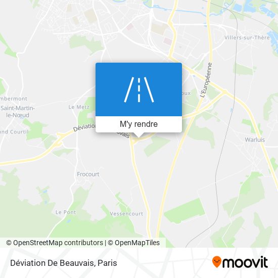 Déviation De Beauvais plan