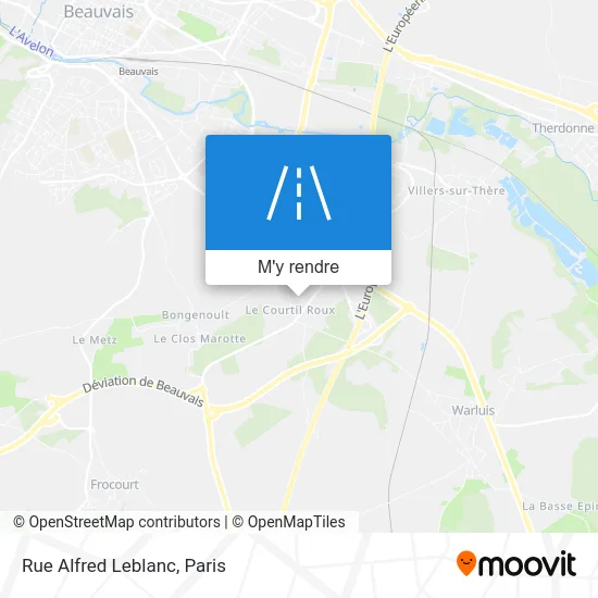Rue Alfred Leblanc plan