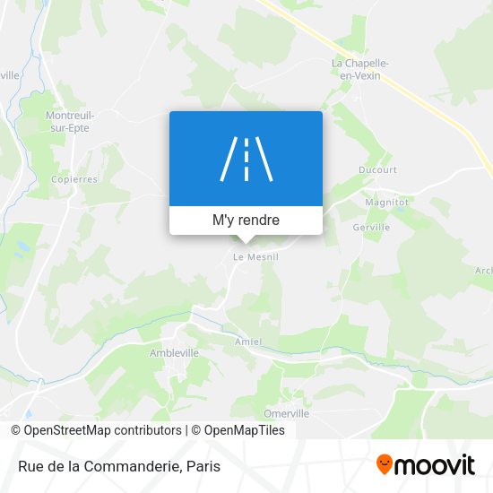 Rue de la Commanderie plan