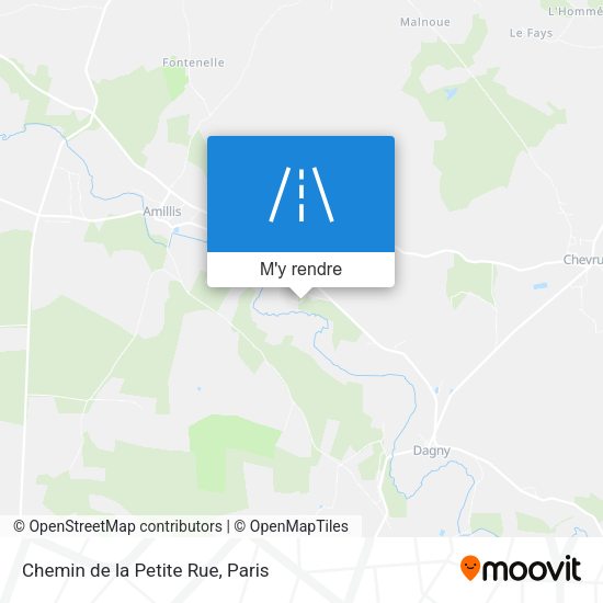 Chemin de la Petite Rue plan