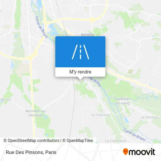 Rue Des Pinsons plan