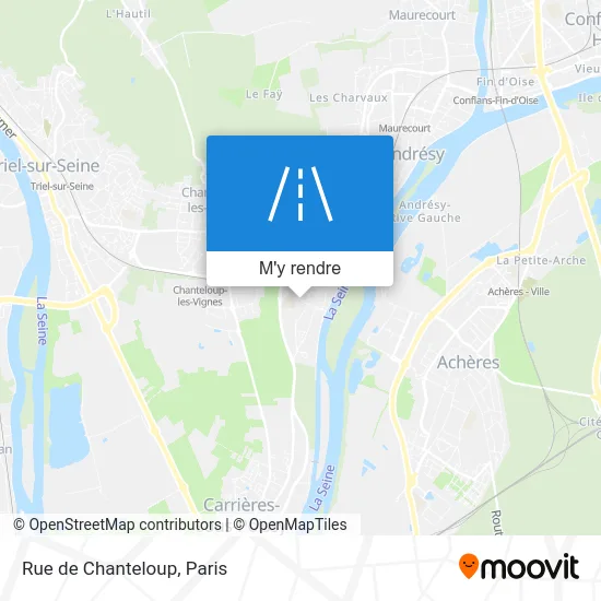 Rue de Chanteloup plan