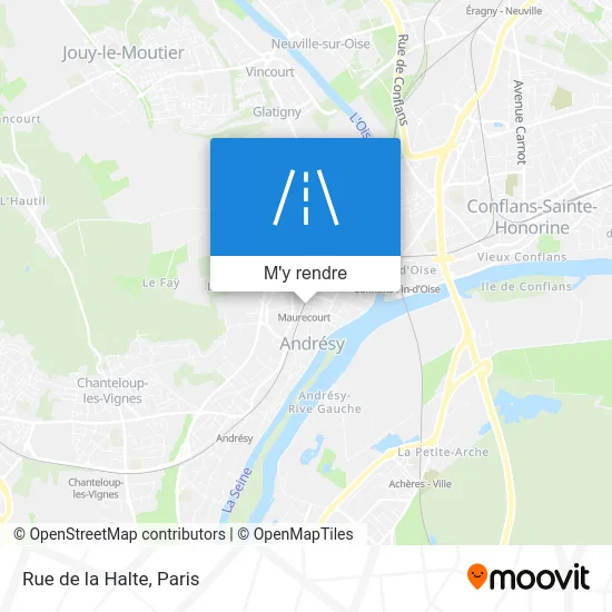 Rue de la Halte plan