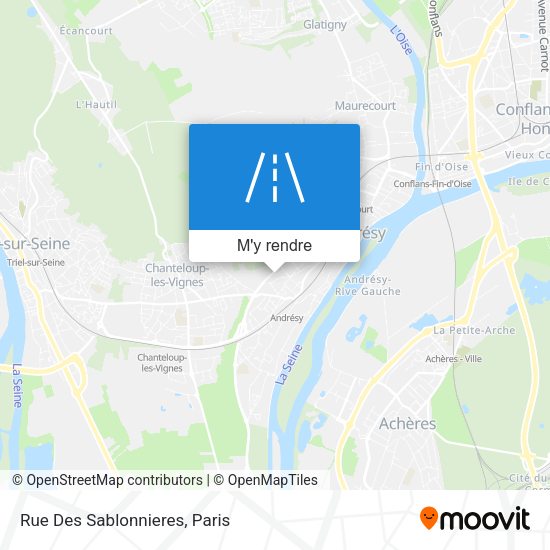Rue Des Sablonnieres plan
