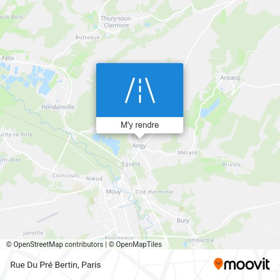 Rue Du Pré Bertin plan
