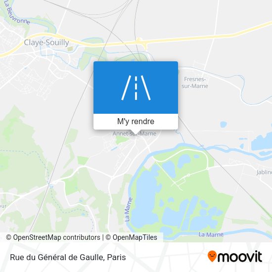 Rue du Général de Gaulle plan