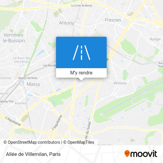 Allée de Villemilan plan