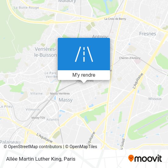 Allée Martin Luther King plan