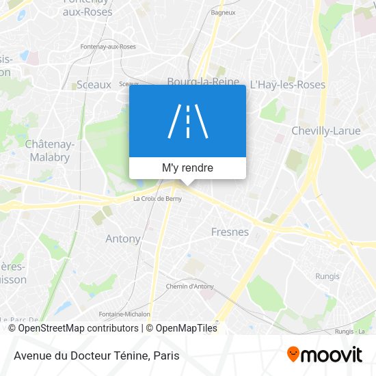Avenue du Docteur Ténine plan