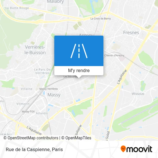 Rue de la Caspienne plan