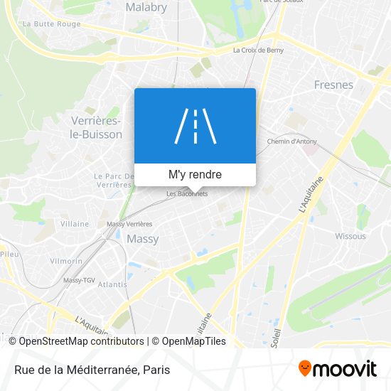 Rue de la Méditerranée plan