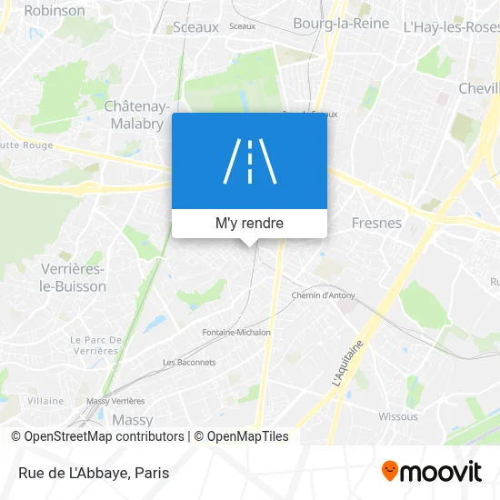 Rue de L'Abbaye plan