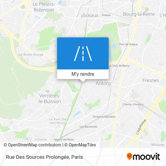 Rue Des Sources Prolongée plan