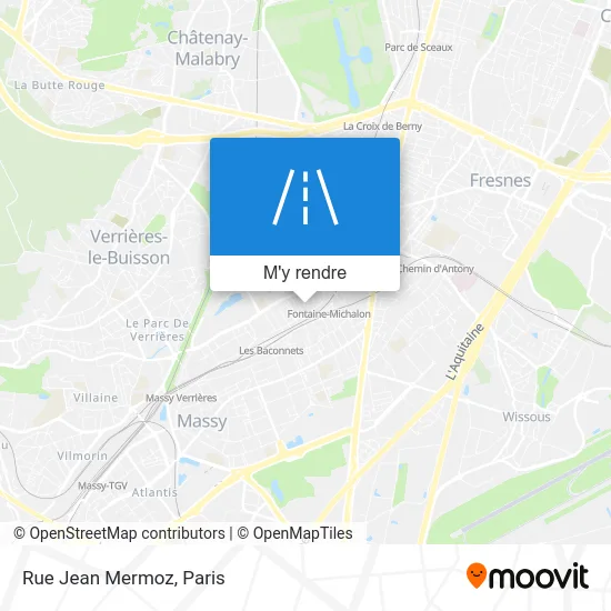 Rue Jean Mermoz plan