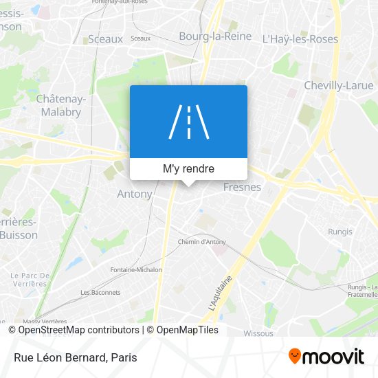 Rue Léon Bernard plan