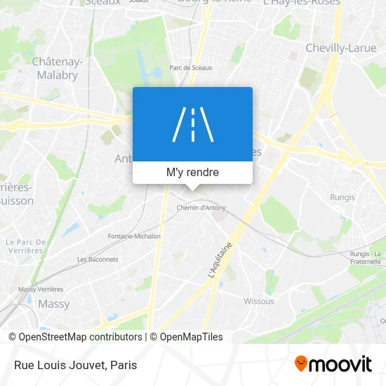 Rue Louis Jouvet plan