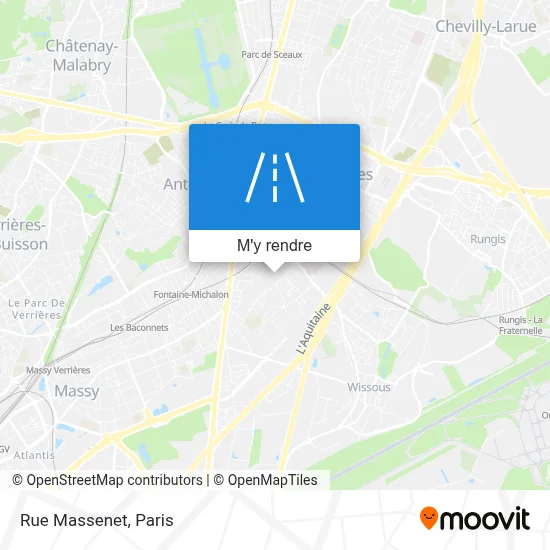 Rue Massenet plan