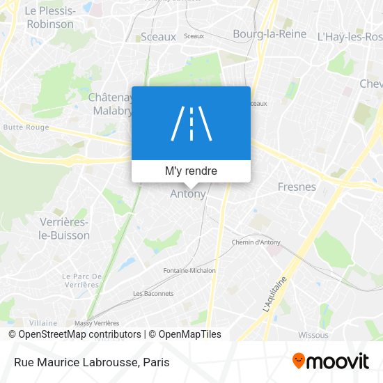 Rue Maurice Labrousse plan