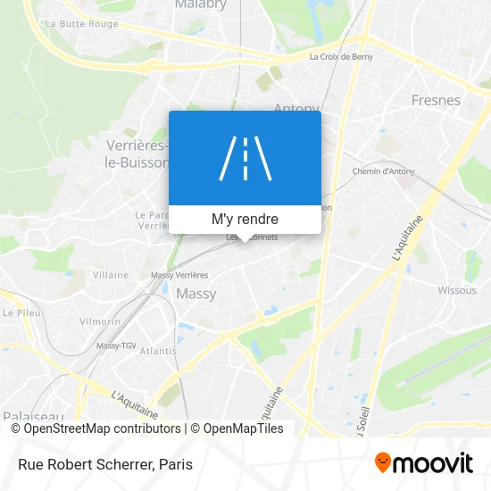 Rue Robert Scherrer plan