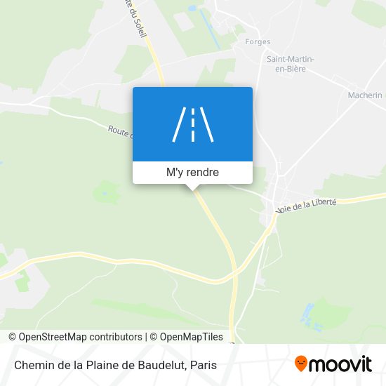 Chemin De La Plaine De Baudelut plan