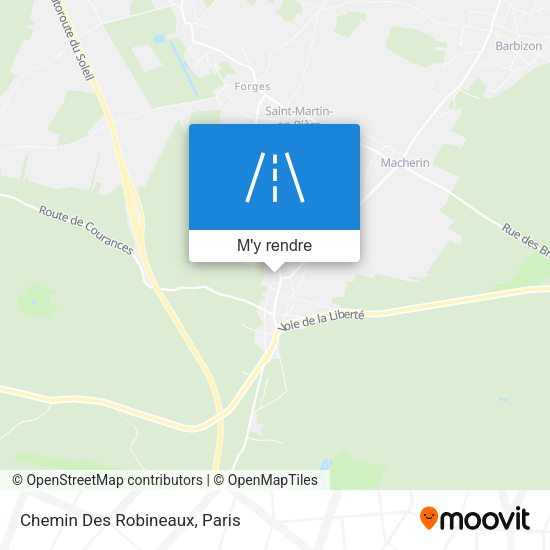 Chemin Des Robineaux plan