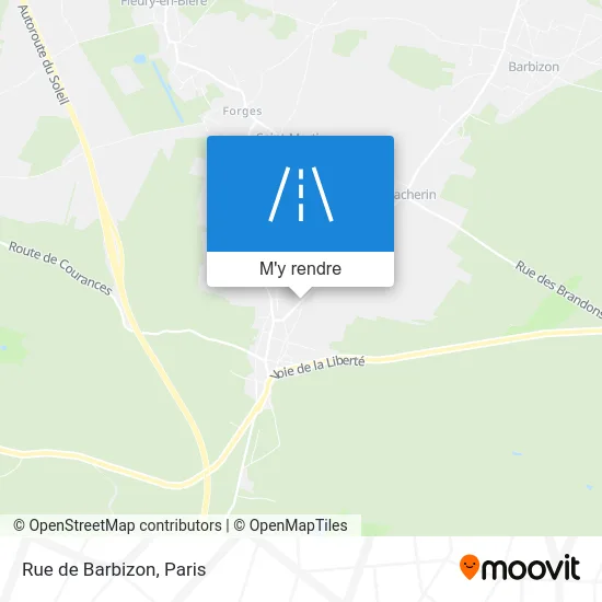 Rue de Barbizon plan