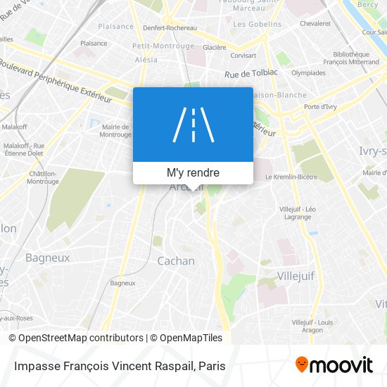 Impasse François Vincent Raspail plan