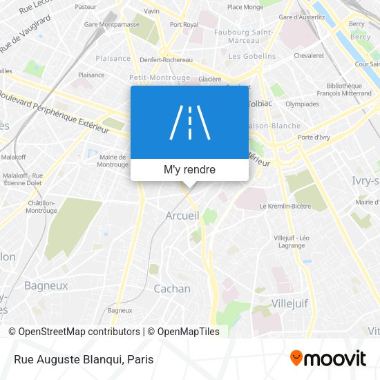 Rue Auguste Blanqui plan
