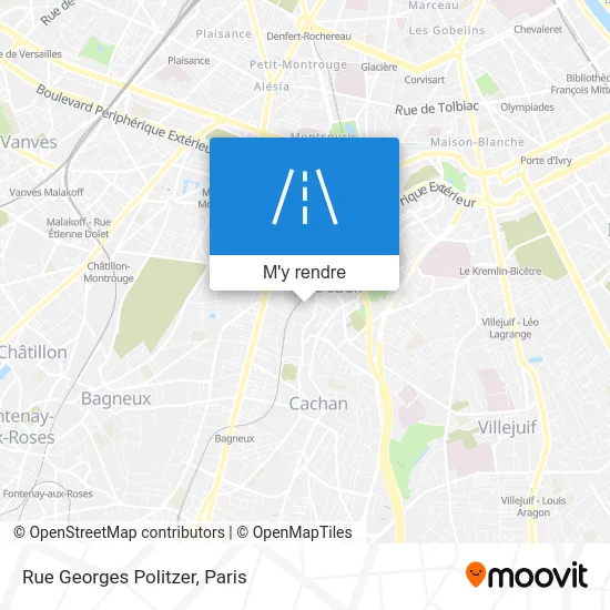 Rue Georges Politzer plan