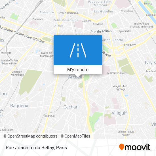 Rue Joachim du Bellay plan