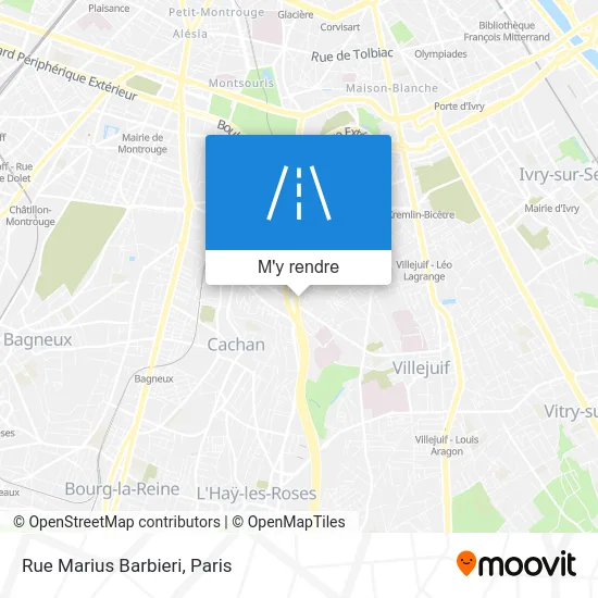 Rue Marius Barbieri plan