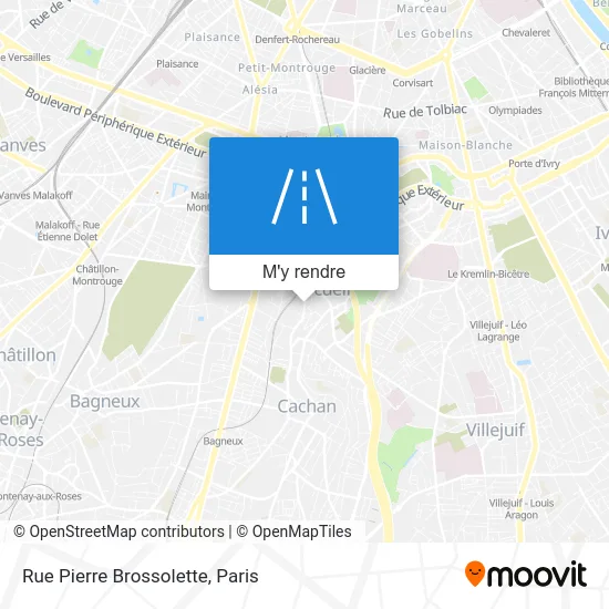 Rue Pierre Brossolette plan
