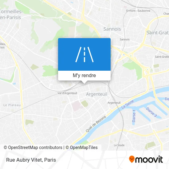 Rue Aubry Vitet plan