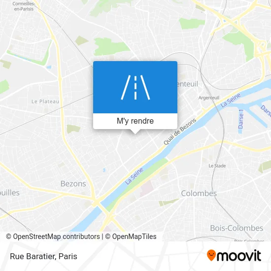 Rue Baratier plan