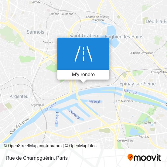 Rue de Champguérin plan