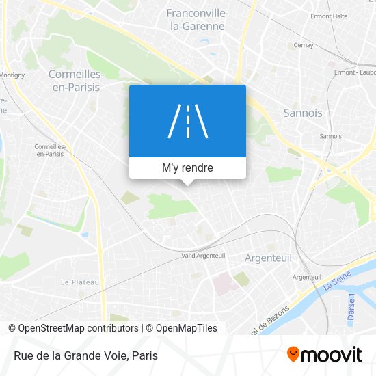 Rue de la Grande Voie plan