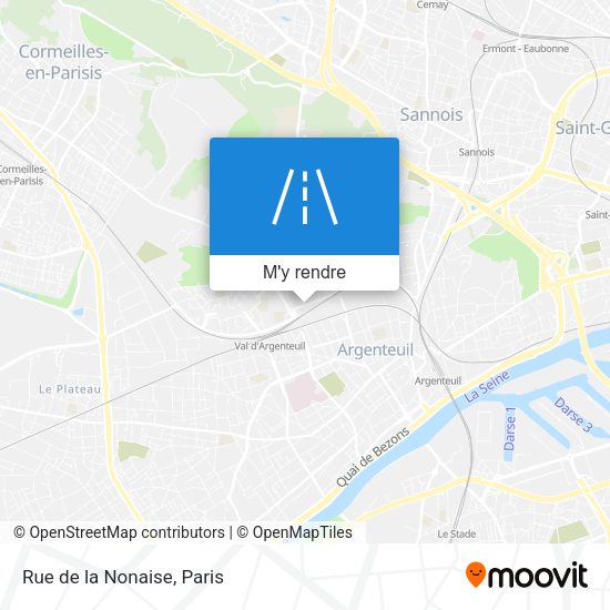 Rue de la Nonaise plan