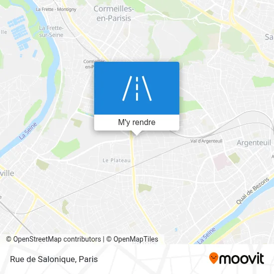 Rue de Salonique plan