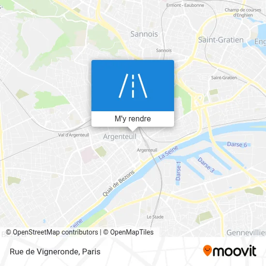 Rue de Vigneronde plan