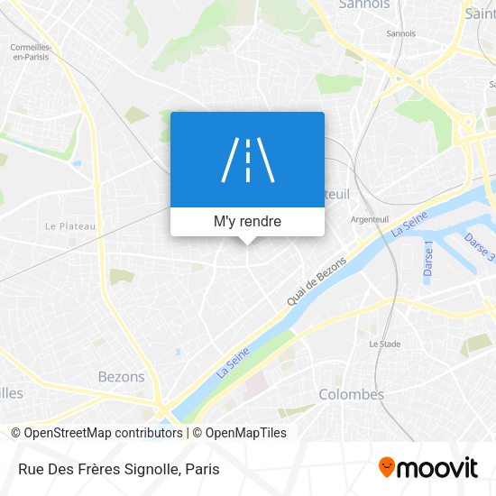 Rue Des Frères Signolle plan