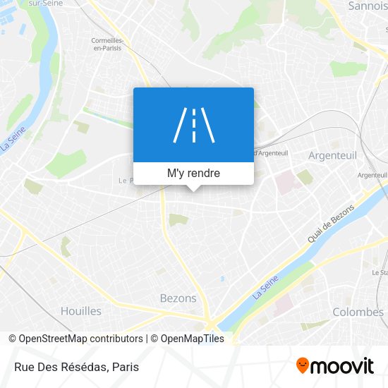 Rue Des Résédas plan