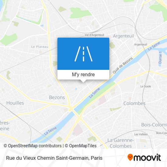 Rue du Vieux Chemin Saint-Germain plan