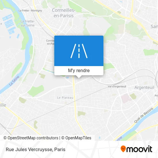 Rue Jules Vercruysse plan