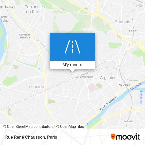 Rue René Chausson plan
