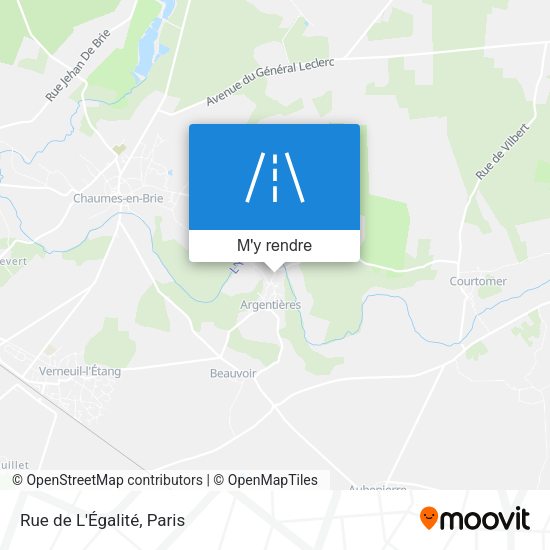 Rue de L'Égalité plan