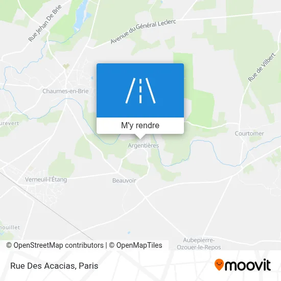 Rue Des Acacias plan