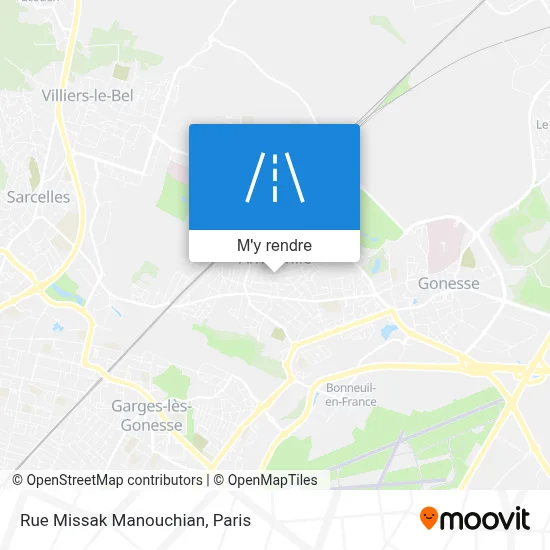 Rue Missak Manouchian plan