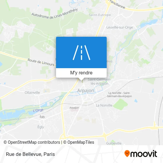 Rue de Bellevue plan