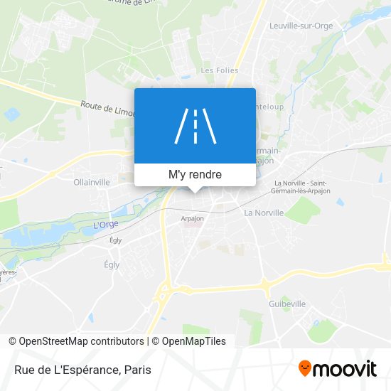 Rue de L'Espérance plan